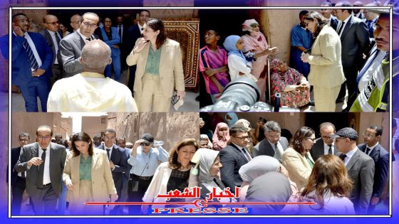 السيدة فاطمة الزهراء المنصوري تقوم بزيارة ميدانية لإقليم زاكورة وتُشرف على إطلاق مشاريع تنموية كبرى.