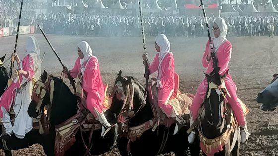المرأة الفارسة تضيء موسم مولاي عبد الله أمغار.