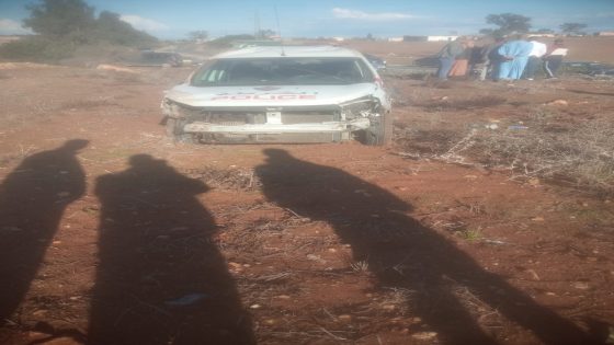 حادثة سير لسيارة أمنية أثناء مهمة رسمية بين برشيد و سيدي رحال الشاطئ.