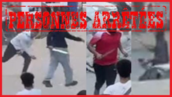عناصر فرقة الشرطة القضائية بمنطقة أمن سيدي البرنوصي توقف أربعة أشخاص يشتبه في تورطهم في التجمهر وارتكاب أعمال العنف المرتبط بالشغب الرياضي وحيازة السلاح الأبيض في ظروف تشكل خطرا على الأشخاص والممتلكات.
