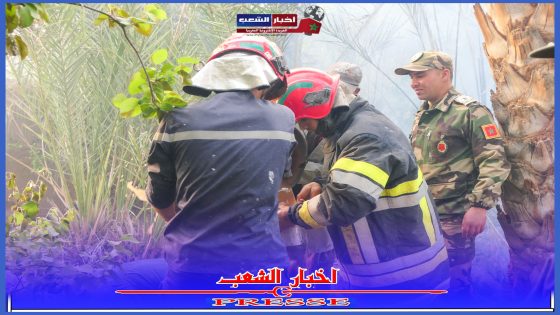 حريق مفاجئ يستنفر السلطات والمصالح المختصة بدوار تفركالت بإقليم زاكورة.