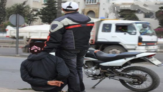 ” صقور الحي المحمدي عين السبع تنجح في إلقاء القبض على سائق دراجة نارية من الحجم الكبير من نوع ” SH “