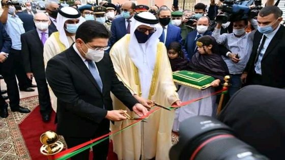 تهنئة بمناسبة أول دولة عربية تفتتح القنصلية لها بمدينة العيون
