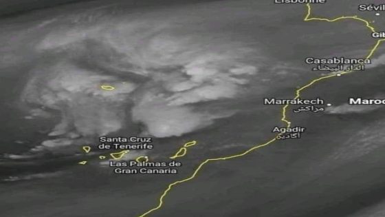 صورة.. الأقمار الصناعية الآن ترصد عاصفة تتجه نحو المغرب