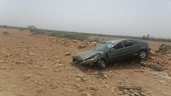 حادثة سير بين شيشاوة وسيدي بوزيد الركراكي