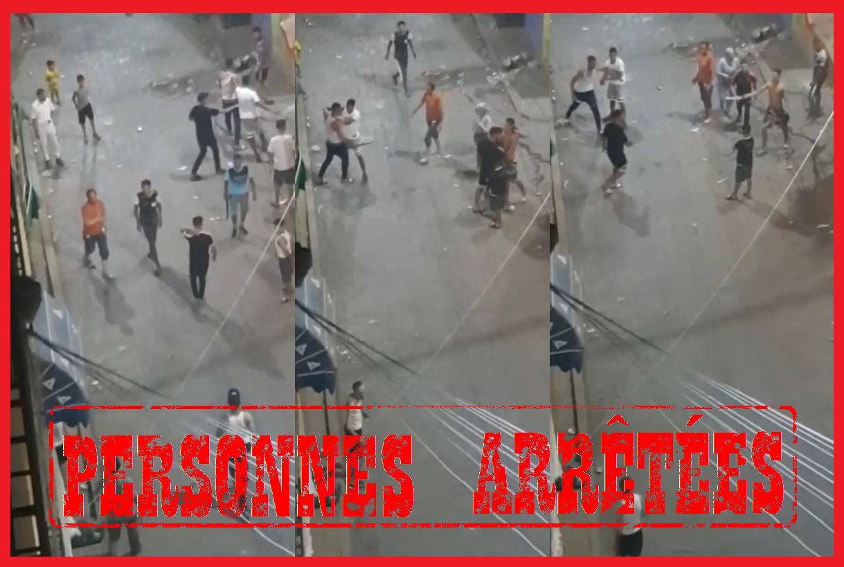 فاس..الامن يتفاعل مع مقطع فيديو يظهر تبادل مجموعة من الأشخاص للعنف باستعمال أسلحة بيضاء بالشارع العام بحي “سهب الورد” بالمدينة.