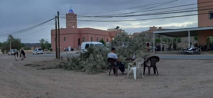 المجلس الجماعي للمعلب بالرشيدية يقطع اشجار tikwa