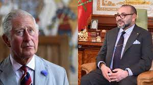 صاحب الجلالة الملك محمد السادس يجري مكالمة هاتفية مع صاحب الجلالة الملك تشارلز الثالث، عاهل المملكة المتحدة لبريطانيا العظمى وإيرلاندا الشمالية.