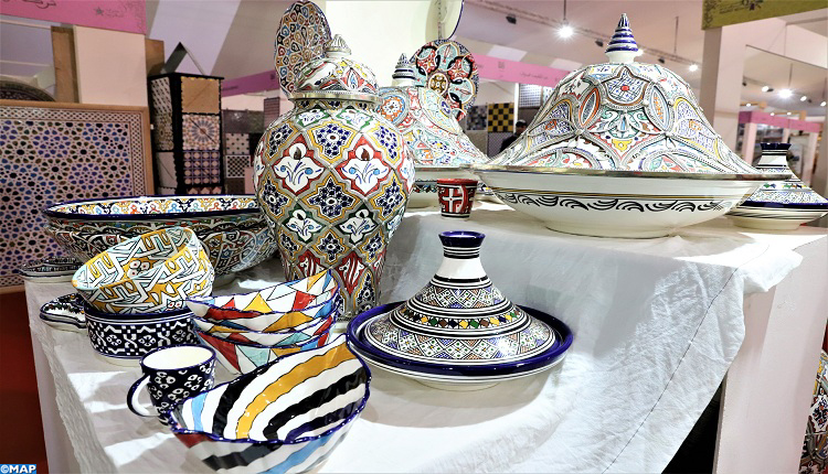 Ancrée depuis des siècles comme pure tradition marocaine, la poterie constitue au Maroc l'un des piliers de son artisanat,d'où sa précense importante et remarquable lors de la 6ème édition de la Semaine Nationale de l'Artisanat. 17012020-Marrakech