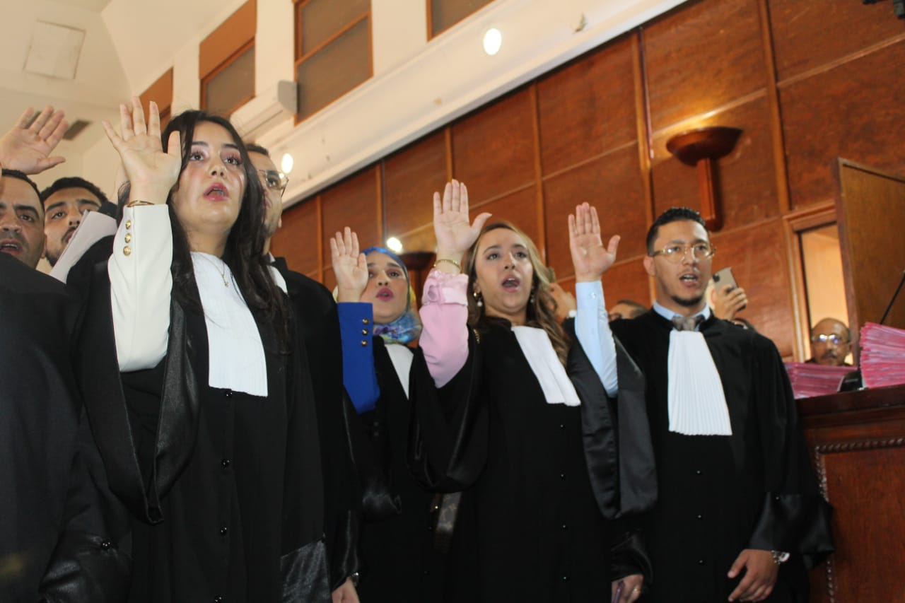 فوج 2023 للمحامين يؤدي اليمين القانونية أمام الرئيس الأول لمحكمة الإستئناف بمراكش
