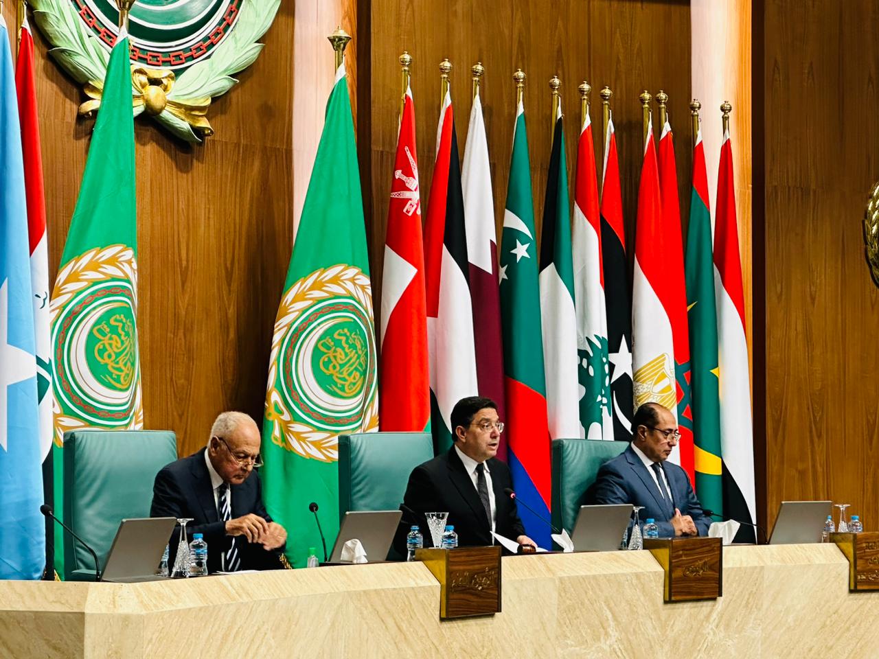 *ناصر بوريطة في اجتماع وزراء الخارجية العرب حول الوضع في فلسطين