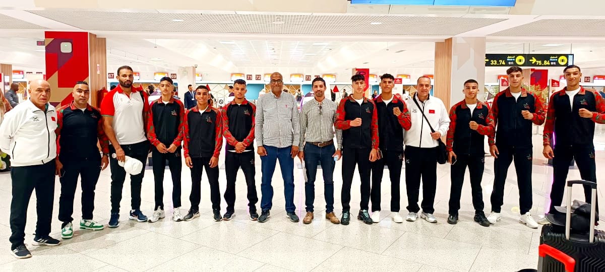 الفريق الوطني المغربي للشبان ثالثا بالبطولة العربية للملاكمة النسخة السادسة مصر 2023 .