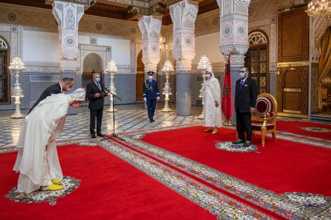 صاحب الجلالة الملك محمد السادس يستقبل البعثات الدبلوماسية بقصر