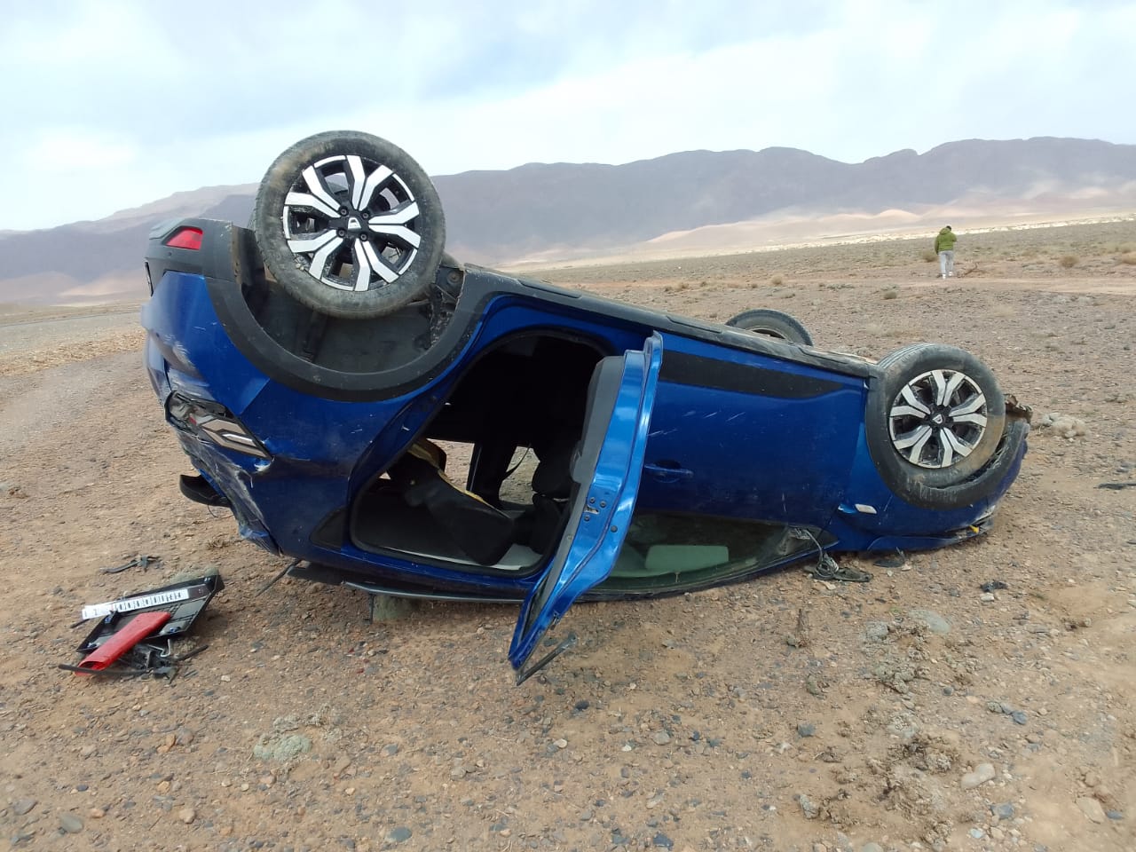 حادثة سير مروعة بجماعة گير قيادة گرامة إقليم ميدلت